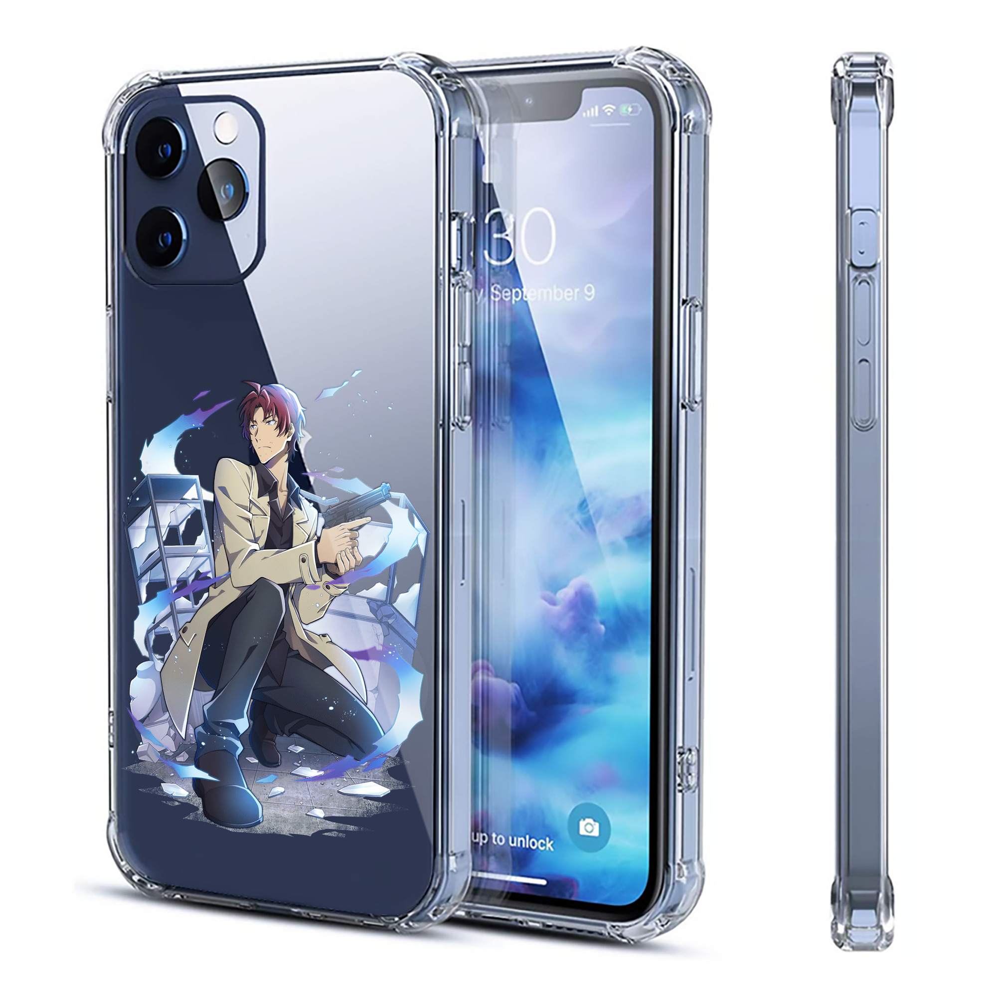 （画像用） 文豪ストレイドッグス Bungo Stray Dogs 【iPhone 12シリーズ対応】透明スマホケース（クリアソフトケース）